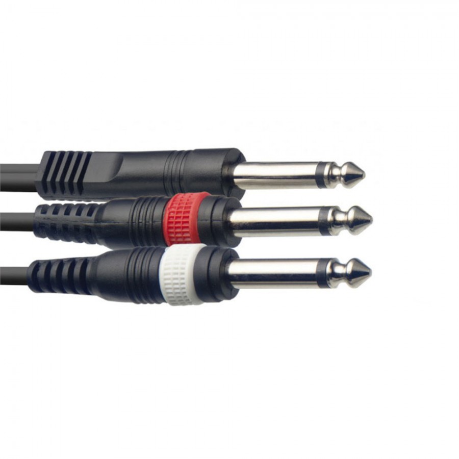 Stagg Y Cable Jack to Double jack - 3m SYC3/P2P E